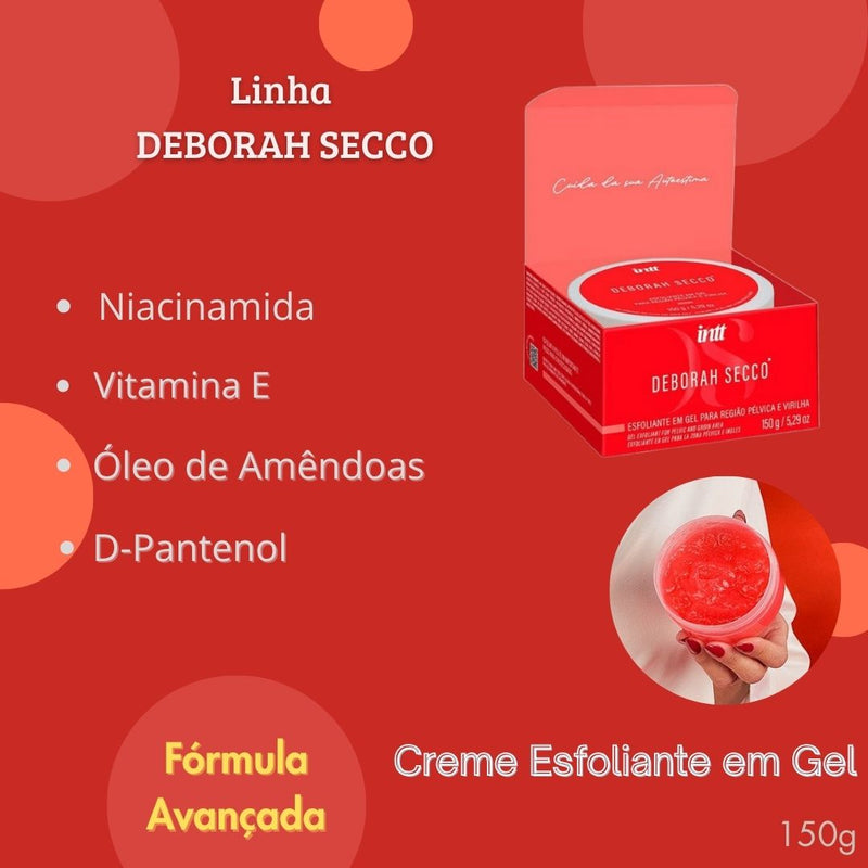Esfoliante em Gel Para Região Pélvica Virilha Frescor Íntimo Corporal Cosméticos Megalomania