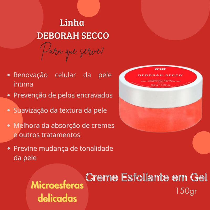 Esfoliante em Gel Para Região Pélvica Virilha Frescor Íntimo Corporal Cosméticos Megalomania