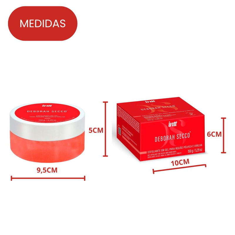 Esfoliante em Gel Para Região Pélvica Virilha Frescor Íntimo Corporal Cosméticos Megalomania