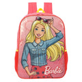 Mochila de Costas Barbie Volta as Aulas Menina Escolar Matell Passeio Rosa Roxa Ponto Criativo