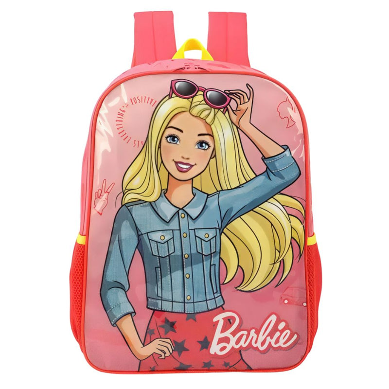 Mochila de Costas Barbie Volta as Aulas Menina Escolar Matell Passeio Rosa Roxa Ponto Criativo