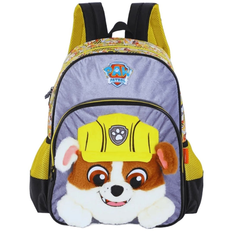 Mochila de Costas Juvenil Desenho Patrulha Canina Skye e Rubble Unissex Escolar Passeio