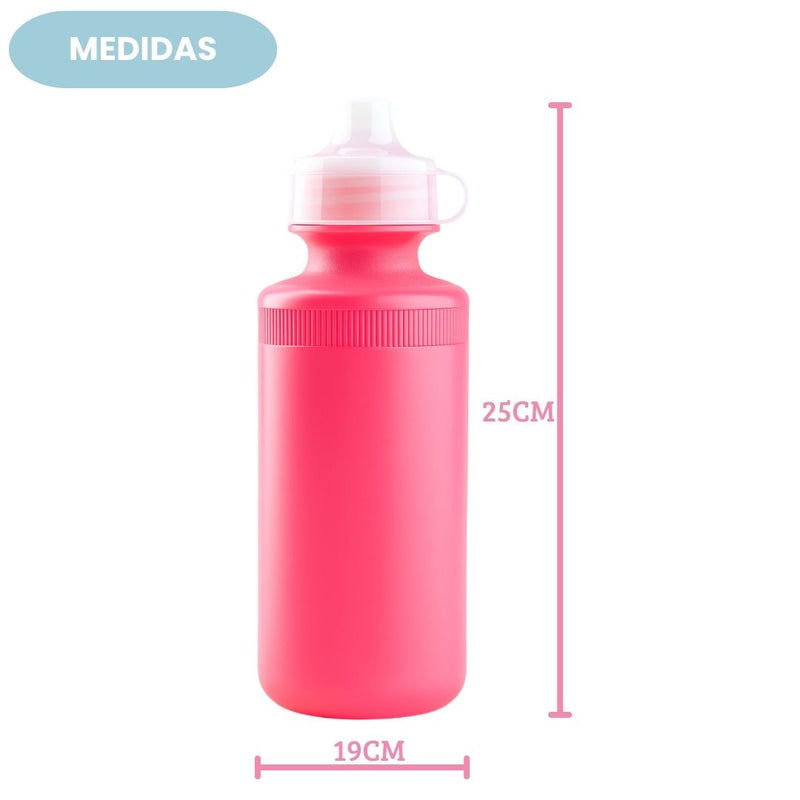 Kit Mochila de Costas Lancheira Estojo Garrafa Squeeze Infantil Arco Íris Escolar Passeio Volta Aula