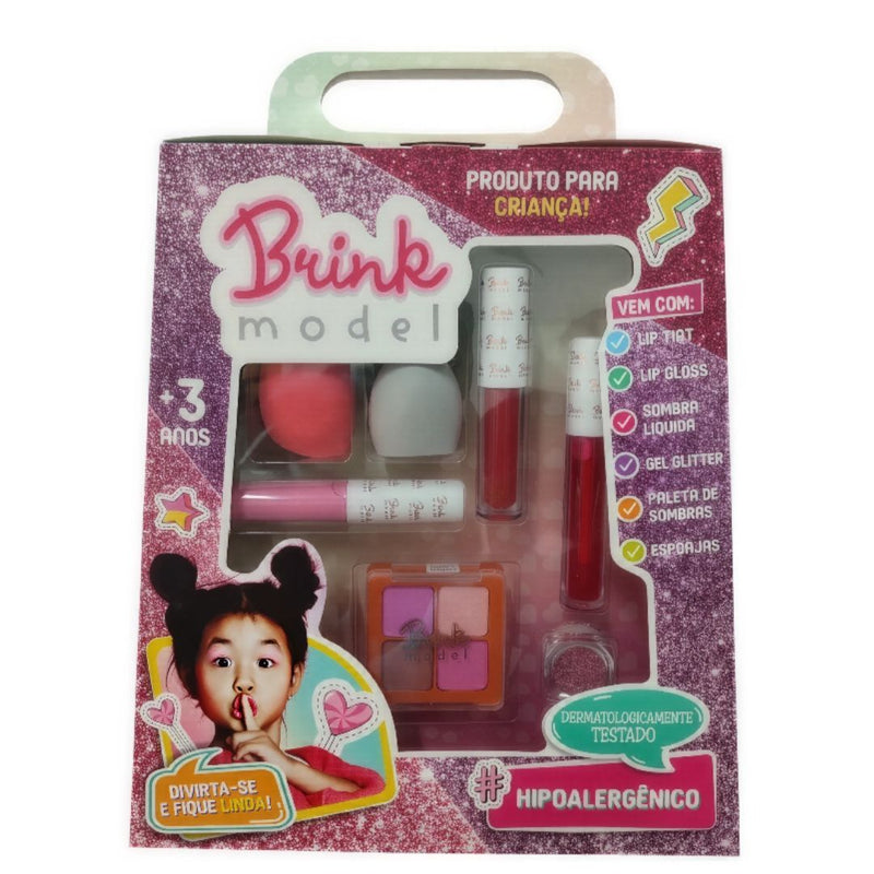 Kit Beleza Maquiagem Diversão Infantil Menina Dia das Crianças Presente