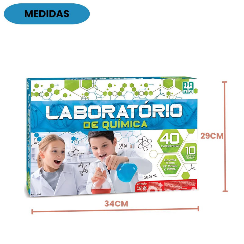 Kit Experiências Laboratório Química Infantil Diversão Menino Menina