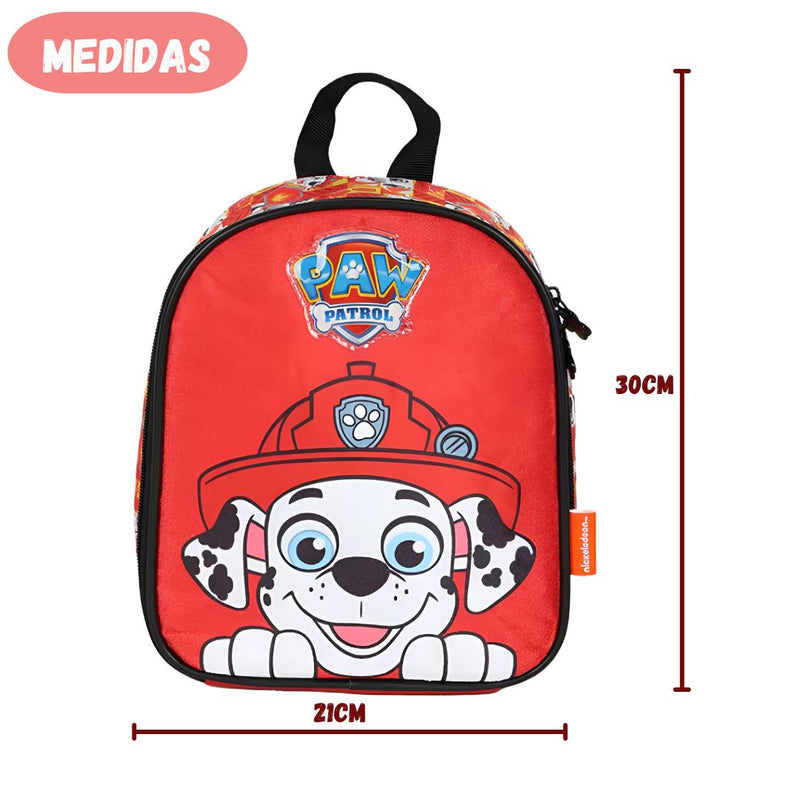 Lancheira Infantil Térmica Escolar Patrulha Canina Chase e Marshall Crianças Passeio Alça
