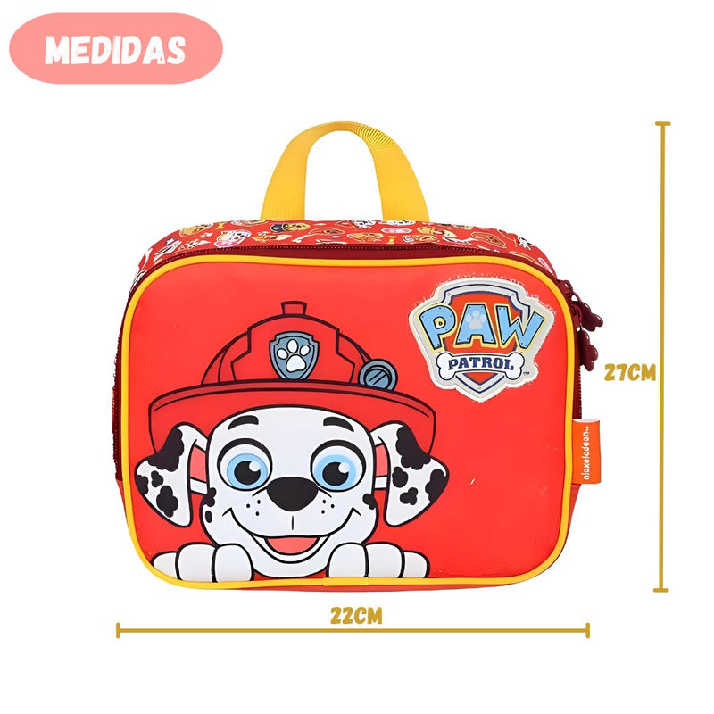 Lancheira Térmica Escolar Infantil Menino Patrulha Canina Marshall Chase Passeio Nickelodeon Creche