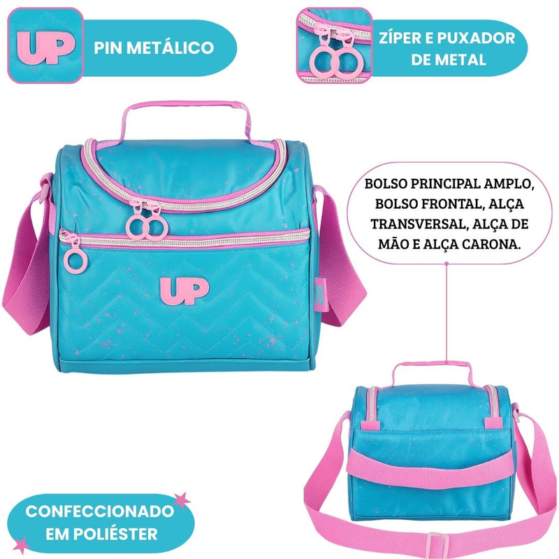 Lancheira Térmica Feminina Transversal Escolar Juvenil Adolescente Bolsa Lanche Adolescente Ponto Criativo