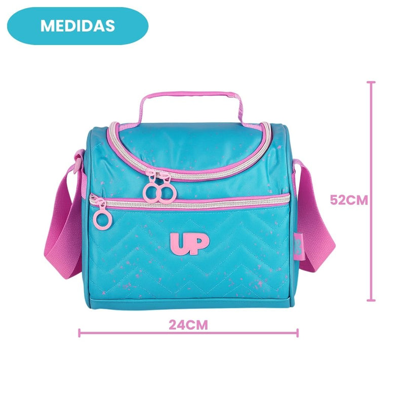 Lancheira Térmica Feminina Transversal Escolar Juvenil Adolescente Bolsa Lanche Adolescente Ponto Criativo