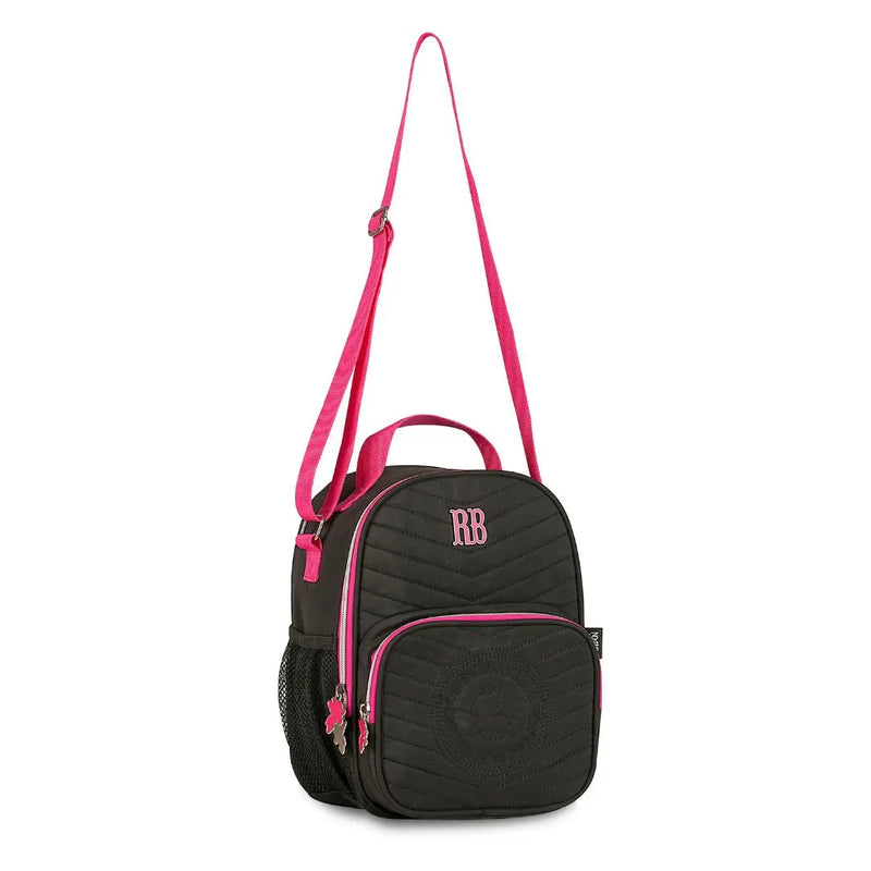 Lancheira Térmica Rebecca Bonbon Duas Alças Preto Rosa Azul Roxo Fashion Lanchinho Feminino Escolar Juvenil Clio Megalomania
