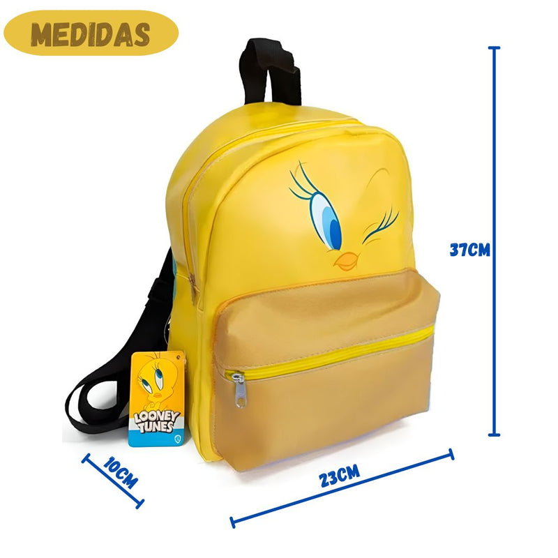 Mini Mochila Passeio Piu Piu Turma Looney Tunes Warner Bros Infantil Exclusiva Escolar  Resistente