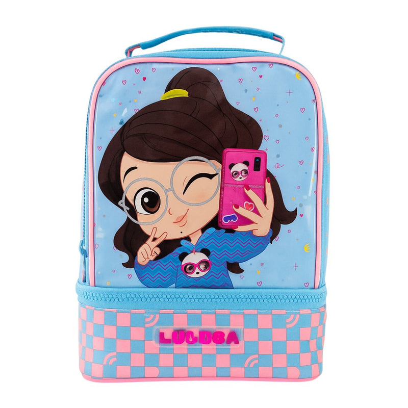 Lancheira Infantil Térmica Luluca Escolar Youtuber Lanche Passeio Volta as Aulas Criança Menina