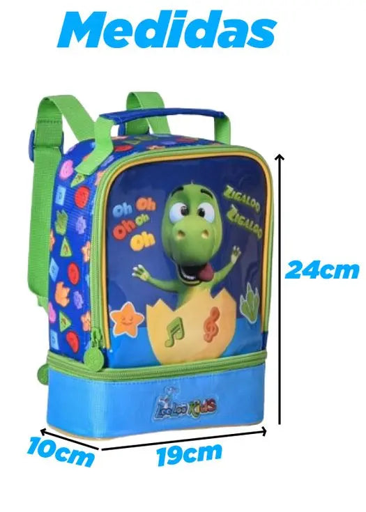 Lancheira Térmica Infantil LooLoo Kids Escolar Creche Kids - Clio Megalomania