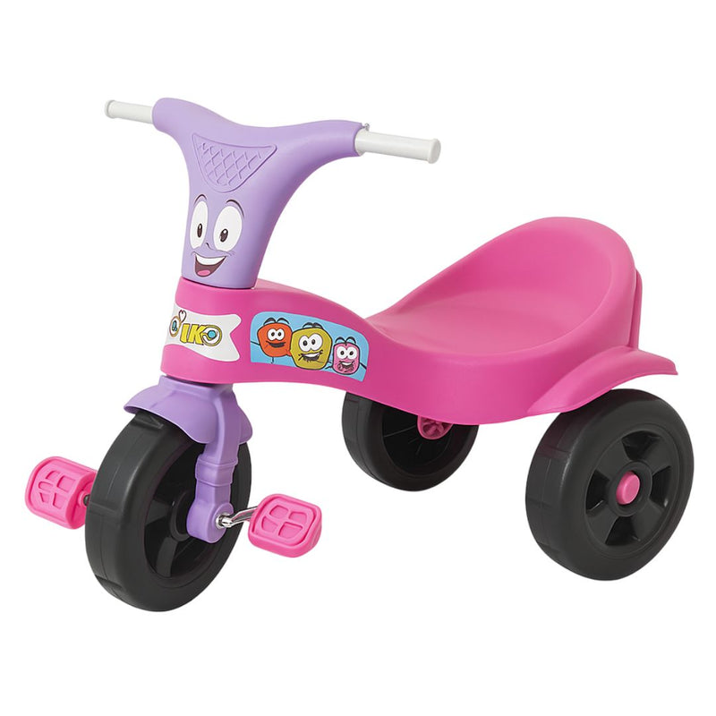 Motoca Criança Motika Triciclo Brincar Infantil Bebe Rosa Carrinho Passeio Viagem Menina Megalomania