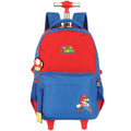 Mochila de Rodinha Escolar Jogo Super Mario Juvenil Nintendo Costas Meninos Game Espaçosa Grande