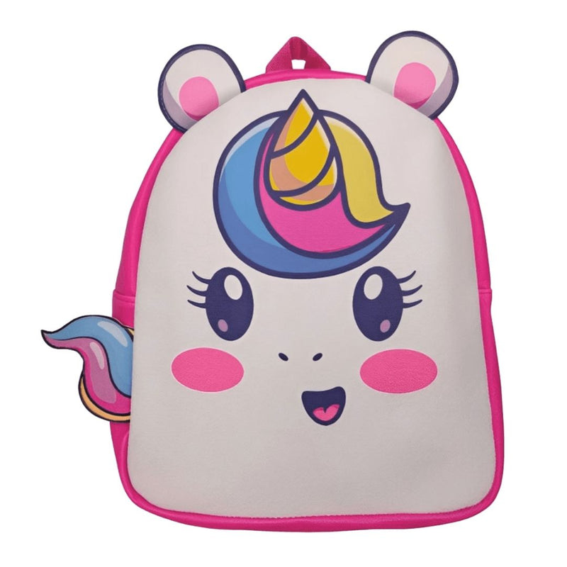 Mochila de Costas Unicornio Rosa Feminina Bolsa Escolar Meninas Volta Às Aulas