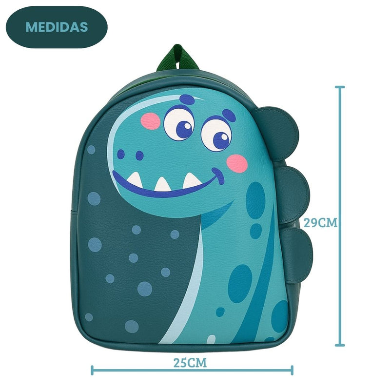 Mochila de Costas Dinossauro Verde Dino Infantil Meninos Bolsa Escolar Meninas Volta Às Aulas