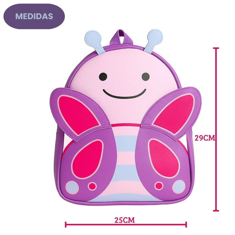 Mochila de Costas Borboleta Bolsa Escolar Volta Às Aulas Feminina Meninas Passeio Juvenil Infantil