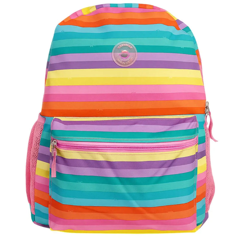 Mochila de Costas Escolar Juvenil Oficial Listrada Material Escolar Rosa - Clio Megalomania