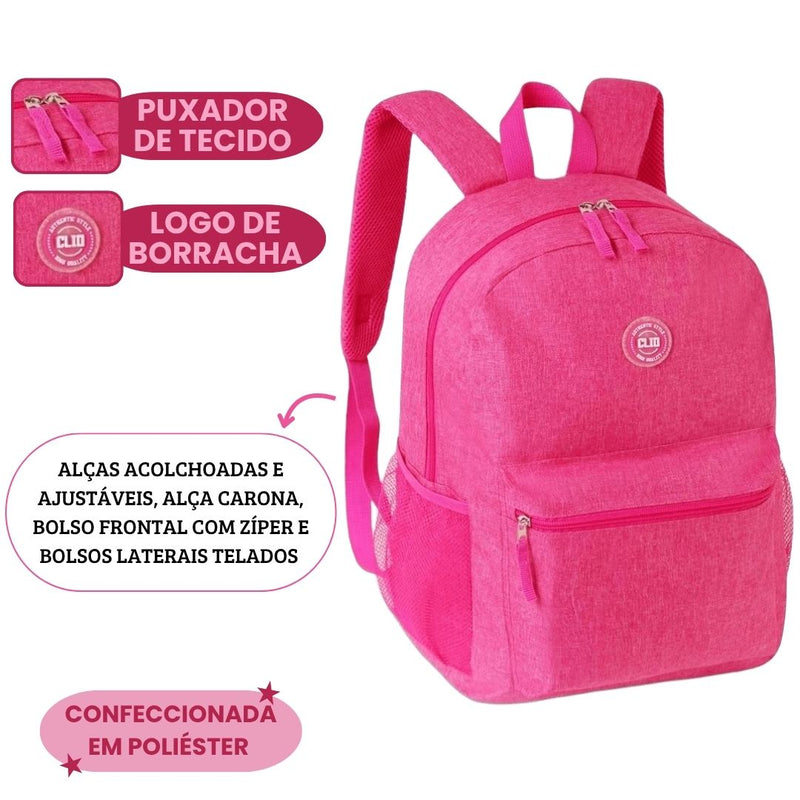 Mochila de Costas Juvenil Escolar Faculdade Authentic Clio Passeio Volta Aulas