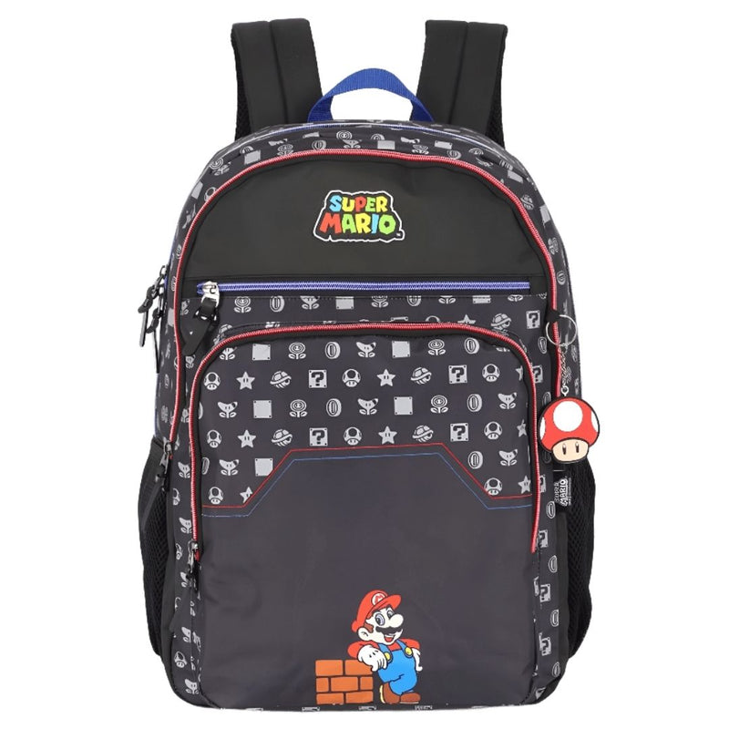 Mochila de Costas Super Mario Notebook Volta as Aulas Escolar Juvenil  Nintendo Meninos