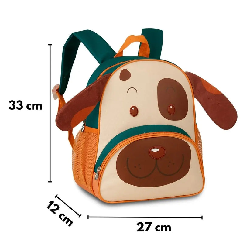 Mochila de Costas Bolsa Mala Infantil Menino Bebê Cachorrinho Dog Pets Clio Megalomania