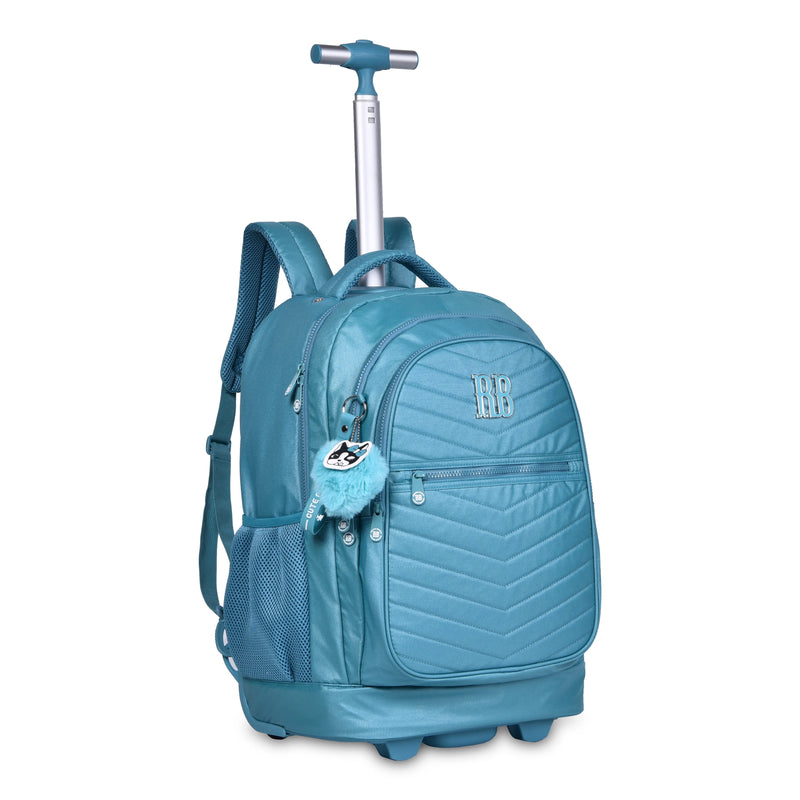 Kit Mochila de Carrinho Mala Bolsa Lancheira Térmica Duas Alças Estojo Box Azul Rebecca Bonbon Escolar Feminino  Juvenil Clio Megalomania