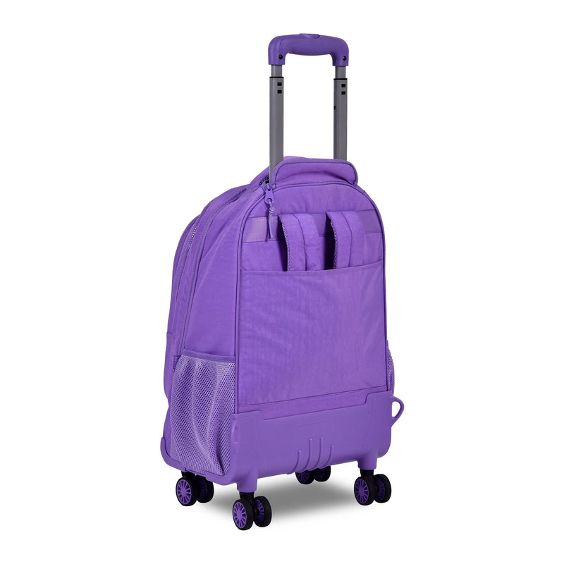 Mochila Carrinho Rebecca Bonbon Preto Rosa Lilás Escolar Juvenil Feminino Meninas Clio Megalomania
