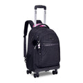 Mochila Carrinho Rebecca Bonbon Preto Rosa Lilás Escolar Juvenil Feminino Meninas Clio Megalomania