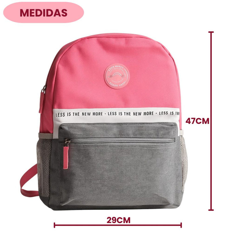 Mochila de Costas Simples Unissex Juvenil Faculdade Escolar Básica Passeio Estudo Volta às Aulas