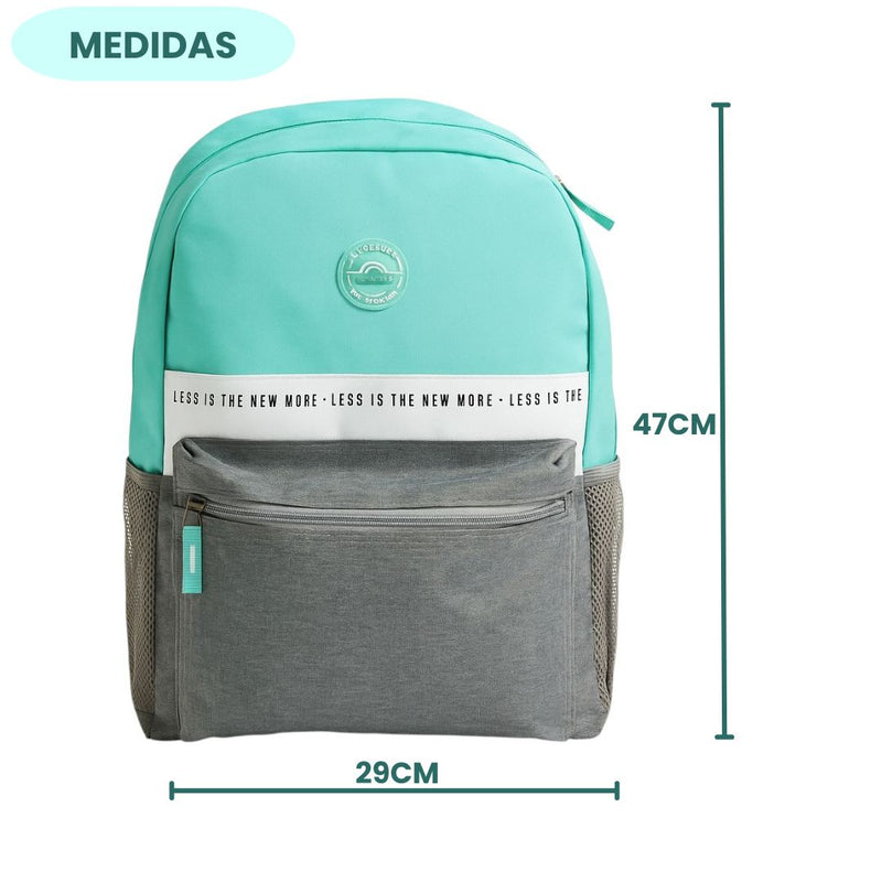 Mochila de Costas Simples Unissex Juvenil Faculdade Escolar Básica Passeio Estudo Volta às Aulas