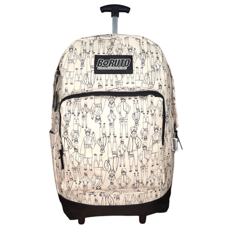 Mochila de Rodinhas Juvenil Costas Boruto Escolar Anime Luxcel Naruto Volta as Aulas Menino