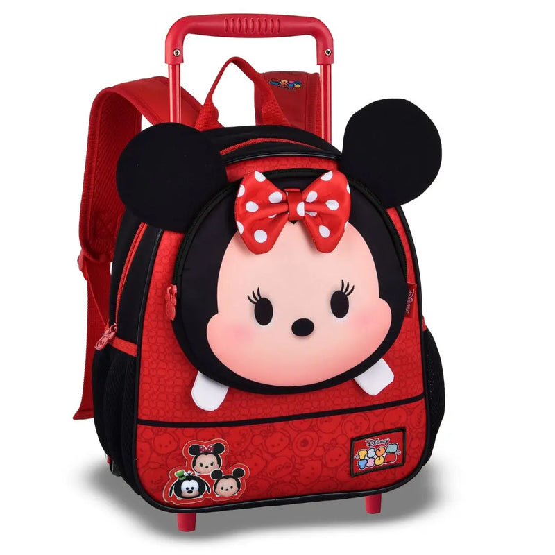 Mochila Carrinho Minnie Mouse Disney Infantil Escolar Meninas Vermelha Feminino Clio Megalomania