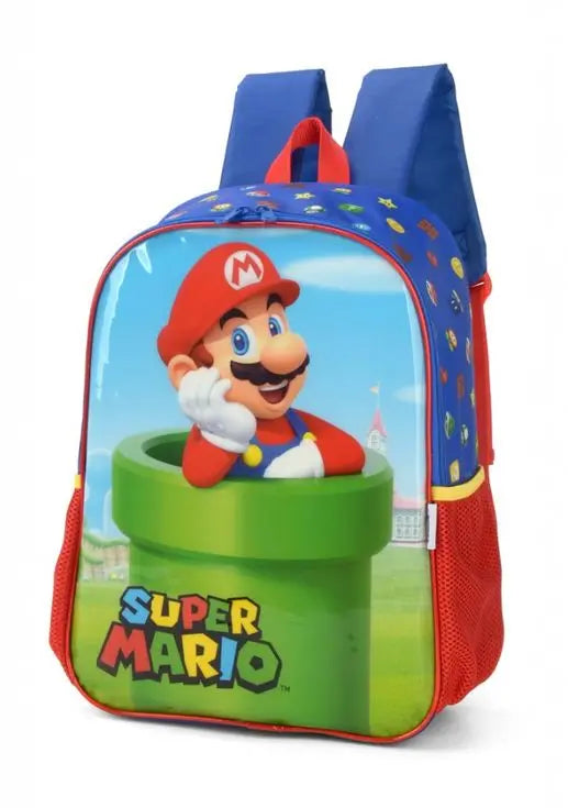 Mochila de Costas Infantil Super Mario Bros Escolar Mario Nintendo Jogo Super Mario Bowser Bros - Luxcell Megalomania
