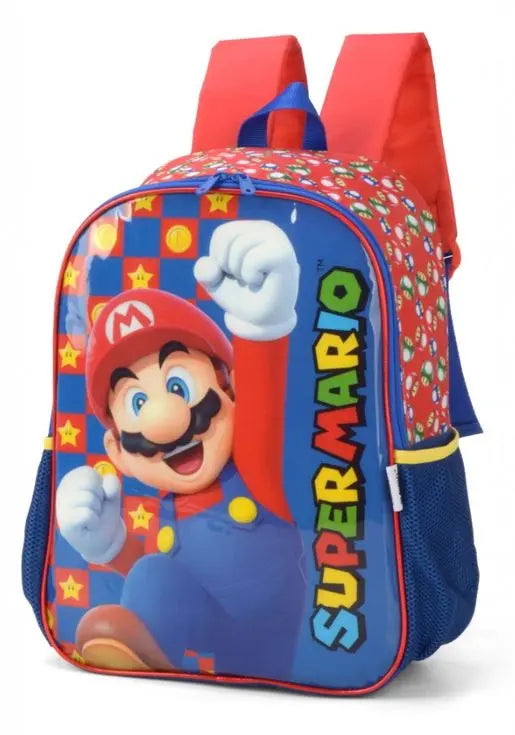 Mochila de Costas Escolar Super Mario Bros Nintendo Game Jogo Super Mario Juvenil - Luxcel Megalomania