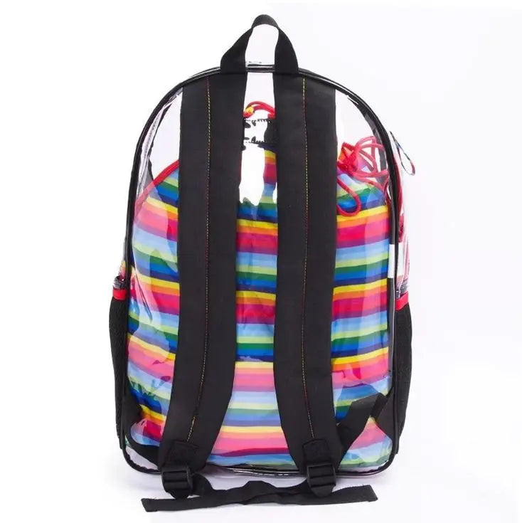 Mochila Now United Juvenil Escolar Transparente Menina - Clio Megalomania