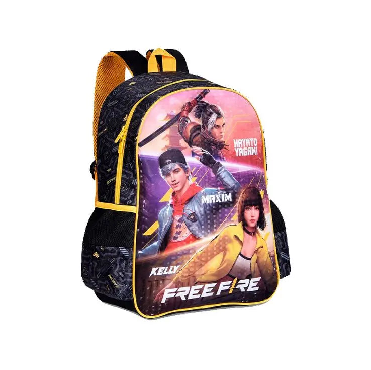 Mochila de Costas Escolar Gamer Infantil BattleRoyale Menino Garena Free Fire - Clio Megalomania