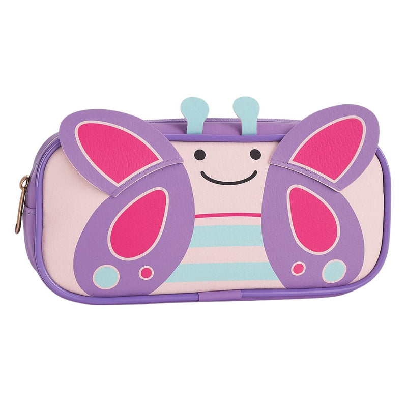 Necessaire Borboleta Roxo 3D Organização Viagem Presente Personalizada Menina Criança Juvenil