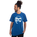 Camiseta Unissex Adulto Logo DC Azul Batman Morcego Comics Megalomania