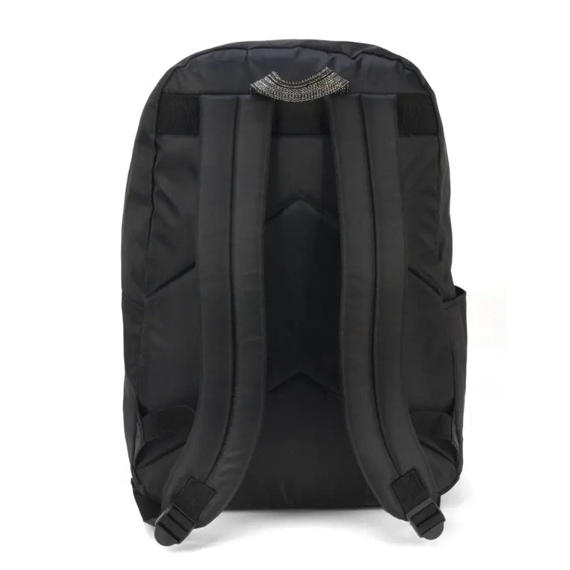 Mochila de Costas Preta Escolar Juvenil Listrada - Luxcel Megalomania