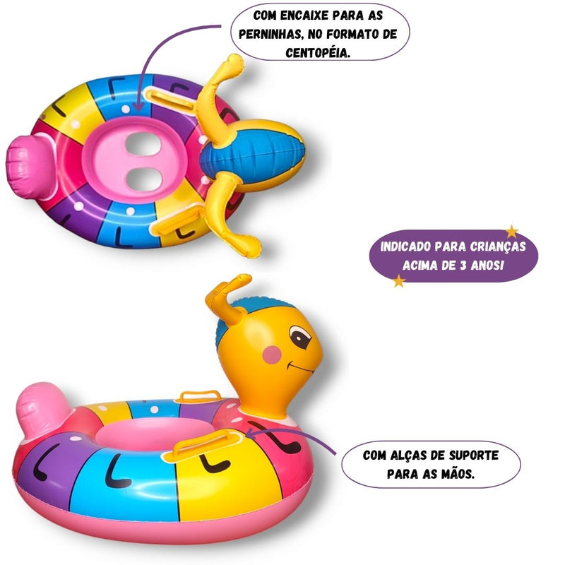 Boia Bote Inflável Infantil Bebê Menina Menino Mergulho Natação Piscina Megalomania