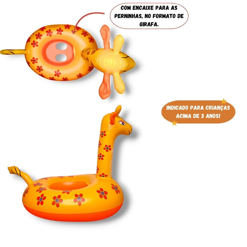 Boia Bote Inflável Infantil Bebê Menina Menino Mergulho Natação Piscina Megalomania