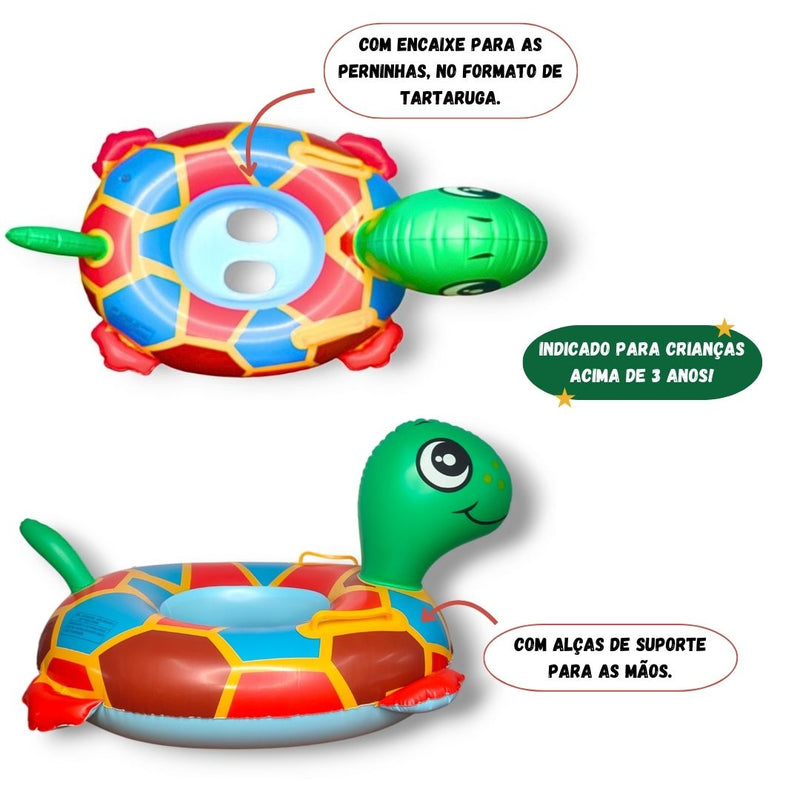 Boia Bote Inflável Infantil Bebê Menina Menino Mergulho Natação Piscina Megalomania