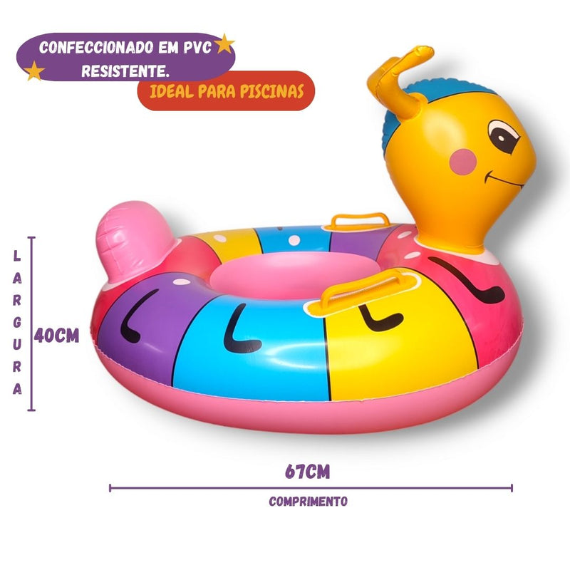 Boia Bote Inflável Infantil Bebê Menina Menino Mergulho Natação Piscina Megalomania