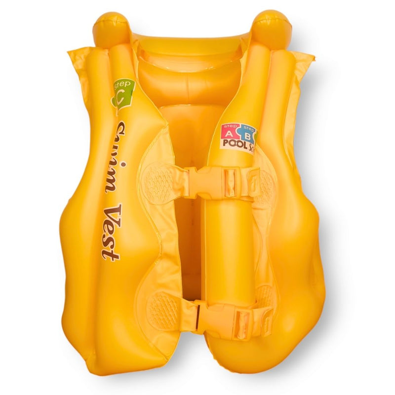 Colete Infantil inflável Piscina Natação Mergulho Menina Menino Verão Sol Tamanho M 50cmx43cm Megalomania