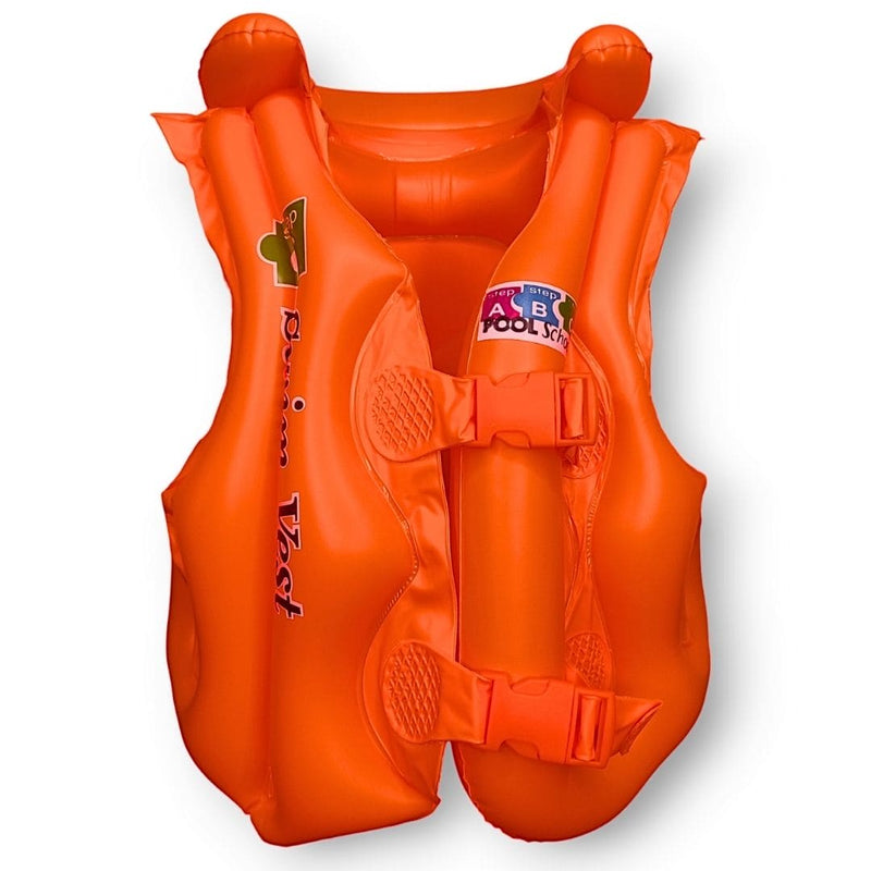 Colete Infantil inflável Piscina Natação Mergulho Menina Menino Verão Sol Tamanho M 50cmx43cm Megalomania