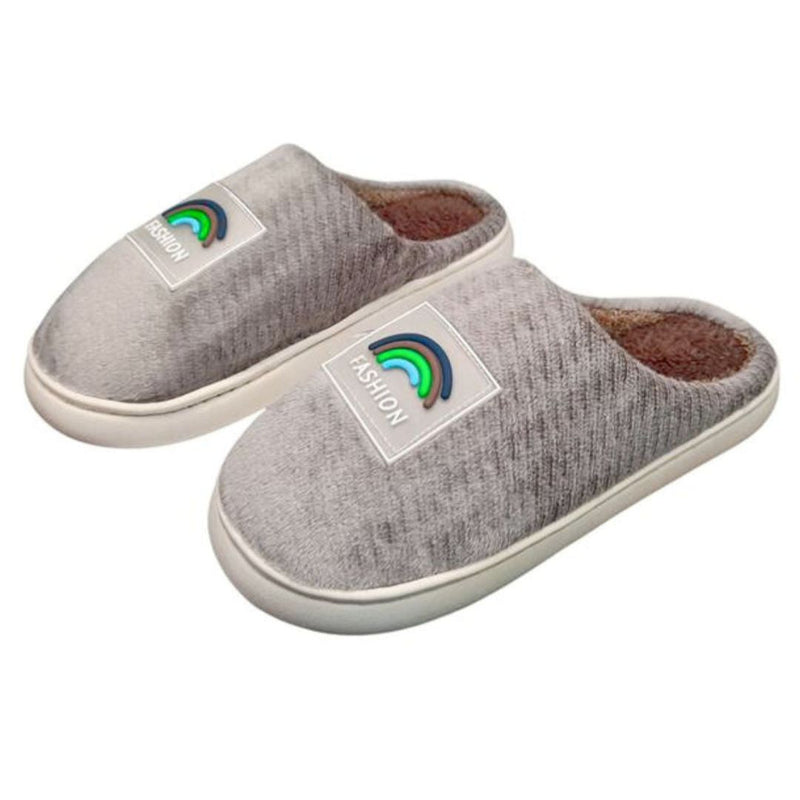 Pantufa Chinelo Cinza Solado Reforçado Adulto Inverno Presente Megalomania