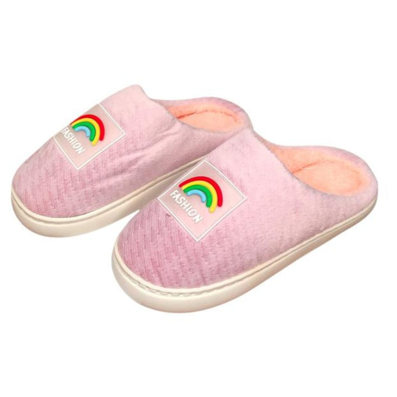 Pantufa Chinelo Rosa Inverno Adulto Feminina Reforçada Solado Borracha Presente Namorados Megalomania