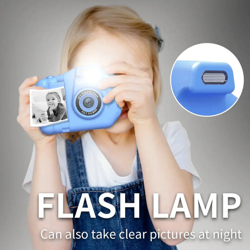 Câmera de Impressão Instantânea para Crianças Câmera Fotográfica Digital com Zoom Digital 10x Ideal para Meninas e Meninos Presente de Aniversário Novo Aliexpress