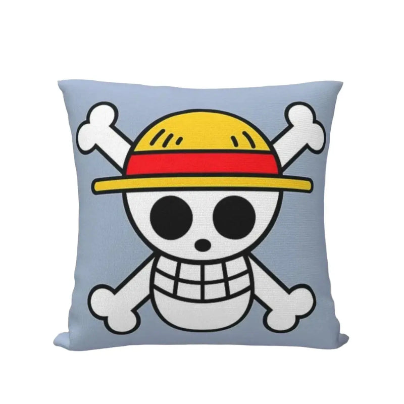 Capa de Almofada One Piece – Estampa de Caveira – Poliéster – Capa com Zíper – Almofada Decorativa e Confortável para Sofá e Home Decor Aliexpress
